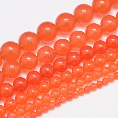 Natural & Dyed Malaysia Jade Bead Strands G-A146-8mm-A07-1