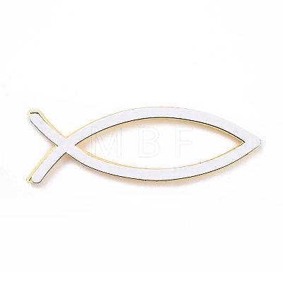 (Defective Closeout Sale: Scratched)Waterproof 3D Jesus Fish ABS Plastic Self Adhesive Stickers AJEW-XCP0002-03-1