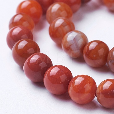 Natural Agate Beads Strands G-G754-06-8mm-1