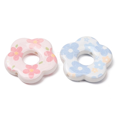 Printed Opaque Acrylic Beads AC-CBAE647-04-1