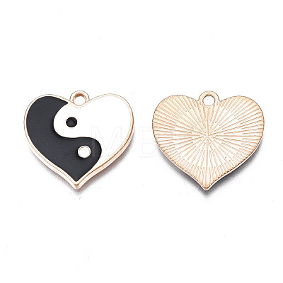 Alloy Enamel Pendants PALLOY-N160-028LG-1