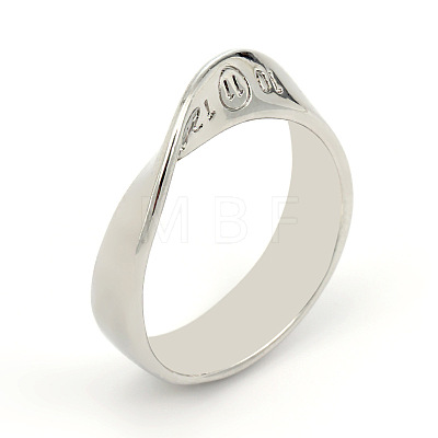 Alloy Wide Band Finger Rings PW-WG525BA-06-1