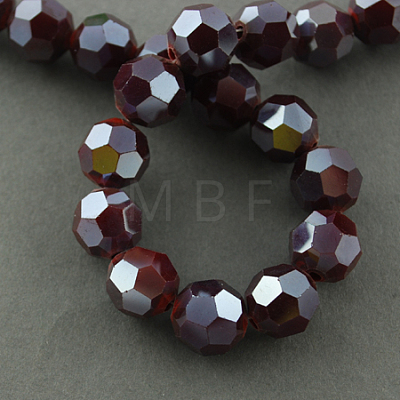 Electroplate Glass Beads Strands EGLA-R018-8mm-9-1