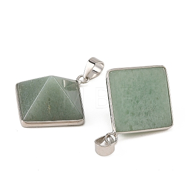 Natural Green Aventurine Pendants G-H359-03P-05-1