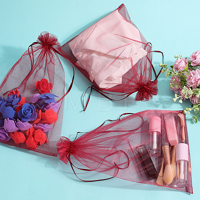 30pcs Large Organza Pouches Portable Shoes Bag Travel Storage Drawstring Bags OP-SP0001-03A-04-1