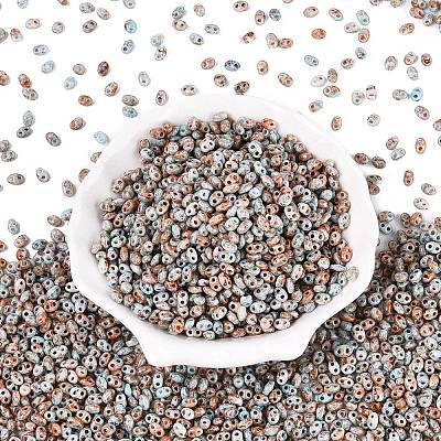 Picasso Glass Seed Beads GL-N001-02F-1