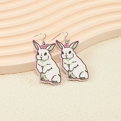Easter Wood Dangle Earrings FS-WG72C71-01-1