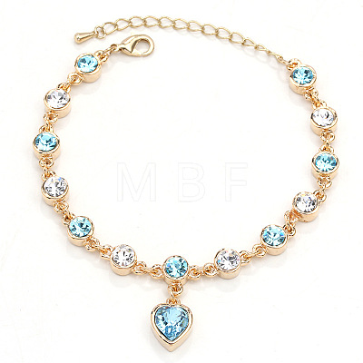 Alloy Rhinestone Charm Bracelets FS-WG1766B-11-1