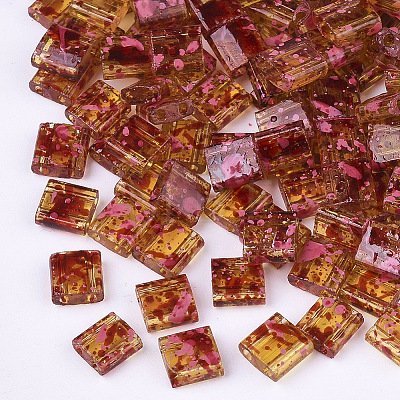 2-Hole Transparent Glass Seed Beads X-SEED-S023-30C-10-1