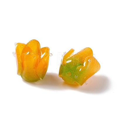Tulip Opaque Acrylic Beads SACR-G022-01B-1