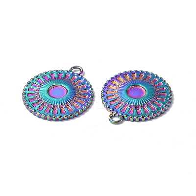 Ion Plating(IP) 304 Stainless Steel Pendant Cabochon Settings STAS-C066-13M-1