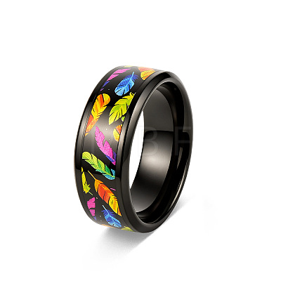 Printed 304 Stainless Steel Finger Rings WG4341D-01-1