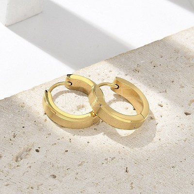 304 Stainless Steel Hoop Earrings for Women EJEW-C096-62G-1