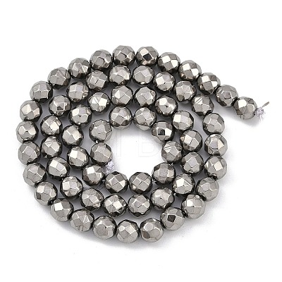 Electroplated Synthetic Non-magnetic Hematite Beads Strands G-H072-J01-01-1