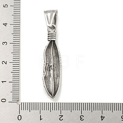 316 Surgical Stainless Steel Pendants STAS-E212-43AS-1