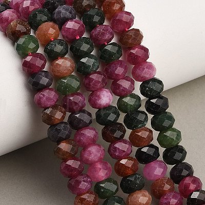 Faceted Dyed Natural White Jade Beads Strands GG-CBAE966-01A-G-1