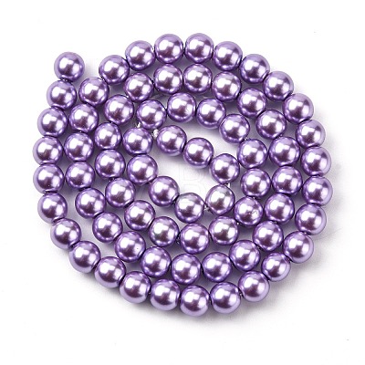 Eco-Friendly Grade A Glass Pearl Beads HY-J002-6mm-HX094-1