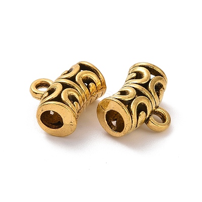 Tibetan Style Alloy Tube Bails FIND-H038-54AG-1