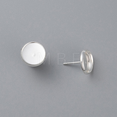 304 Stainless Steel Stud Earring Settings STAS-K131-A-01S-1