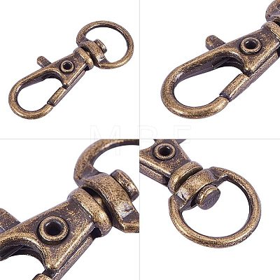 Alloy Swivel Lobster Claw Clasps IFIN-PH0023-17-1