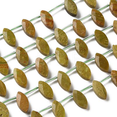 Natural Green Opal Beads Strands G-P607-A08-01-1