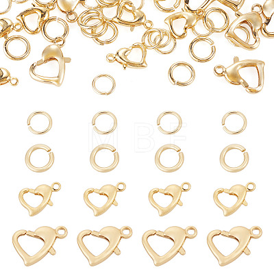 16Pcs Brass Lobster Claw Clasps KK-TA0009-16-1
