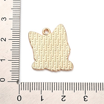 Animal Puppy Alloy Enamel Pendants FIND-V001-03G-01-1