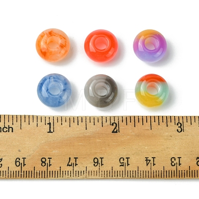 36Pcs 3 Styles Resin European Beads RESI-FS0001-72-1