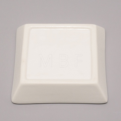 Porcelain Square Jewelry Holder DJEW-WH0050-10D-1