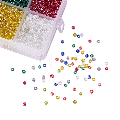 1 Box 8/0 Glass Seed Beads Round  Loose Spacer Beads SEED-X0050-3mm-14-1