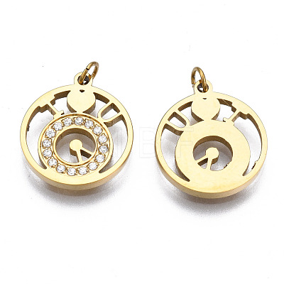 316 Surgical Stainless Steel Charms STAS-N097-035-1