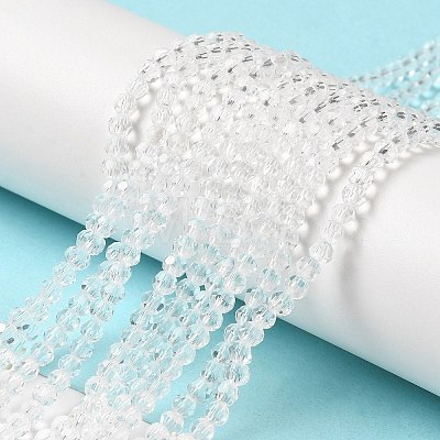 Transparent Glass Beads Strands LS-EGLA-A035-T3mm-D19-1