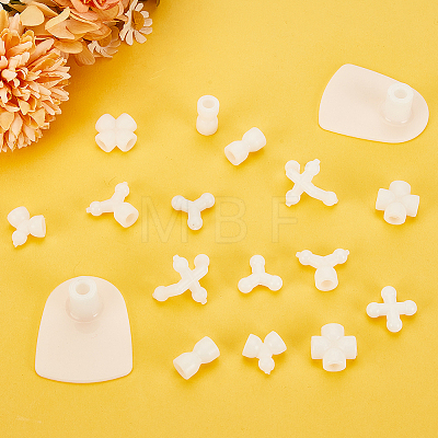 Olycraft 78Pcs 8 Styles Plastic Doll Joints KY-OC0001-38-1