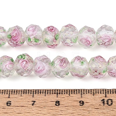 Handmade Luminous Lampwork Beads Strands LAMP-N037-01G-1