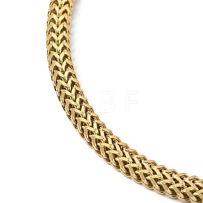 Ion Plating(IP) 304 Stainless Steel Mesh Chain Necklace for Men Women NJEW-M200-06G-1