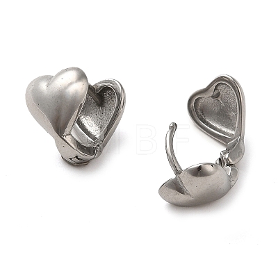 316 Surgical Stainless Steel Hoop Earrings EJEW-Q795-04P-1