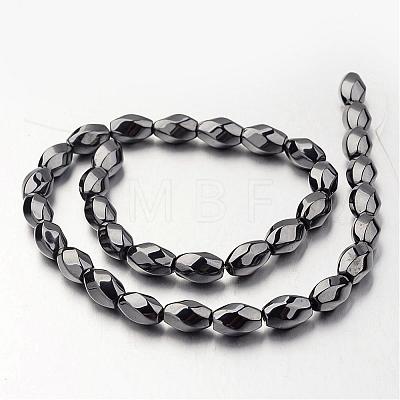 Non-magnetic Synthetic Hematite Beads Strands G-F300-12-09-1