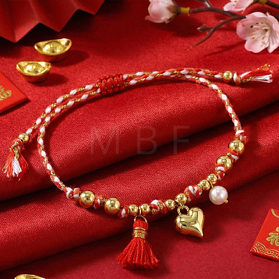 Pride Month Alloy Heart Charm Bracelets YY7958-2-1
