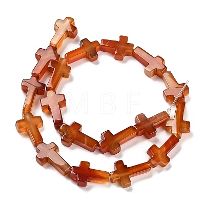 Natural Red Agate(Dyed & Heated) Beads Strands G-I337-A02-01-1