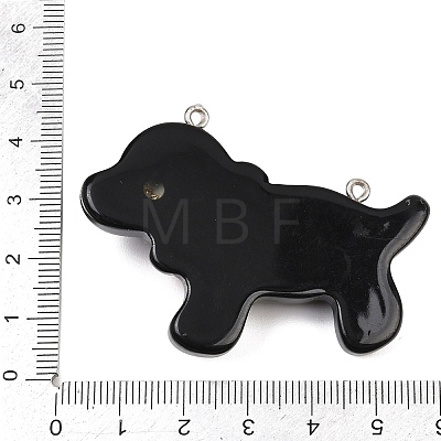 Opaque Resin Big Pendants RESI-A056-03P-1