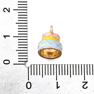Zinc Alloy Enamel Charms FIND-U029-01G-11-1