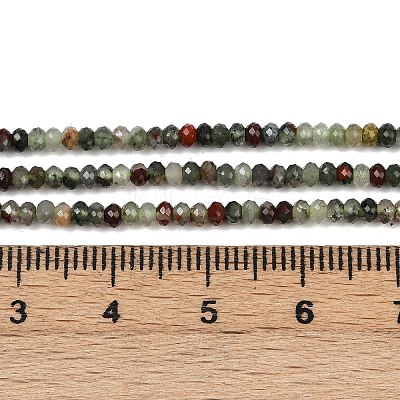 Natural African Bloodstone Beads Strands G-S388-A02-1x2mm-1