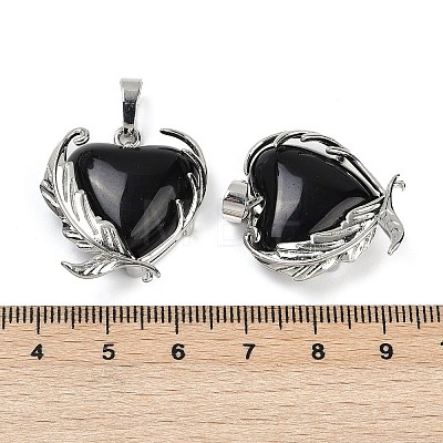 Natural Obsidian Pendants G-Q025-01P-06-1