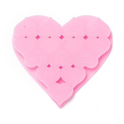 Valentine's Day Theme Food Grade Pendant Silicone Molds X-DIY-D050-12-1