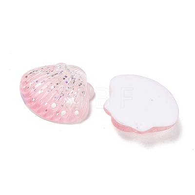 Opaque Resin & Paillette Cabochons X-RE-CBA6E1B-01B-1