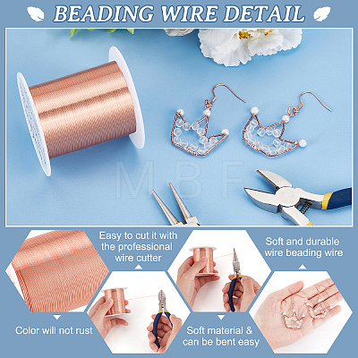 1 Roll Round Copper Wire CWIR-BC0001-35B-R-1