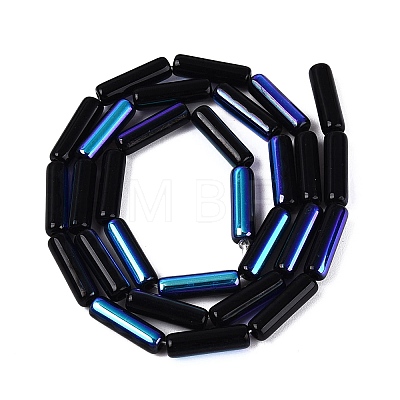 Electroplate Opaque Glass Beads Strands EGLA-Q132-02A-F04-1