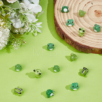 14Pcs 7 Styles Handmade Lampwork Beads LAMP-PA0001-72-1