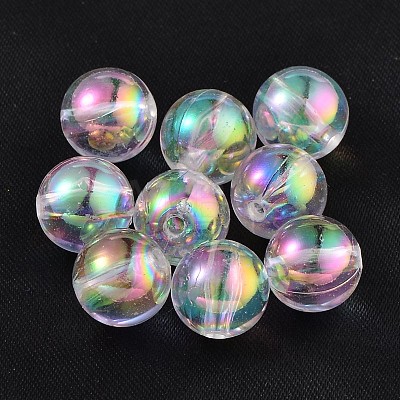 Eco-Friendly Transparent Acrylic Beads PL734-2-1