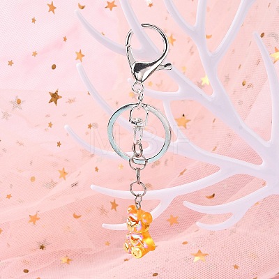 Iron Alloy Lobster Claw Clasp Keychain LS-KEYC-D016-S-1